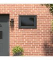 vidaXL Basement Window RISOR 80 x 60 cm PVC and Glass Anthracite
