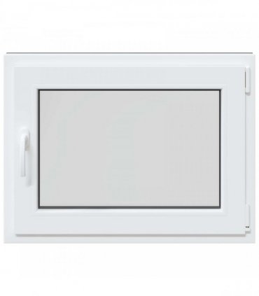 vidaXL Basement Window RISOR 80 x 60 cm PVC and Glass Anthracite