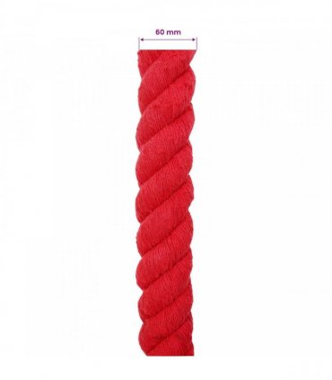 vidaXL Rope Red 6 x 6 x 500 cm Cotton