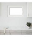 vidaXL Basement Window RISOR 90 x 50 cm PVC and Glass White