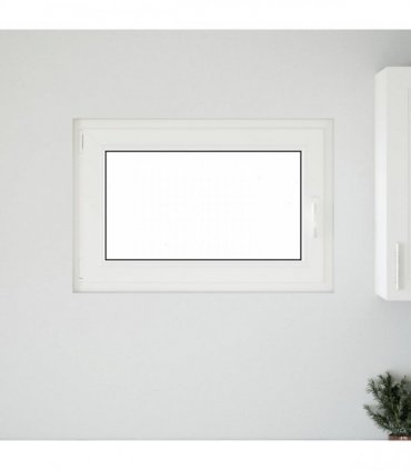 vidaXL Basement Window RISOR 90 x 50 cm PVC and Glass White