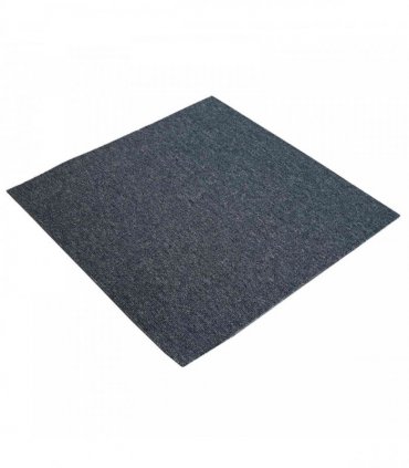 vidaXL Carpet Tile Blue Grey 50 x 50 cm 20 pcs PP and Bitumen