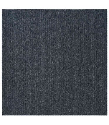 vidaXL Carpet Tile Blue Grey 50 x 50 cm 20 pcs PP and Bitumen