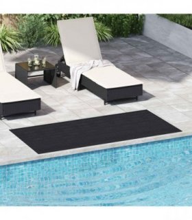 vidaXL Floor Mat Black 1 x 2 m Rubber