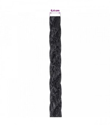 vidaXL Jute Twine 4 Black 100% Tossa jute