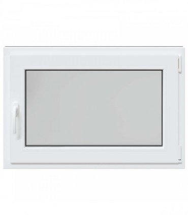 vidaXL Basement Window RISOR 80 x 70 cm PVC and Glass Anthracite