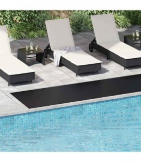 vidaXL Floor Mat Black 1 x 5 m Rubber
