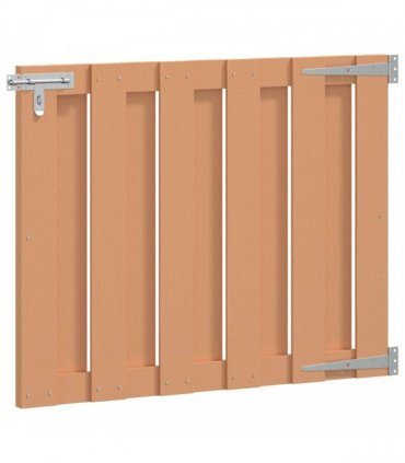 vidaXL Garden Gate 100 x 80 cm WPC and Aluminium Brown