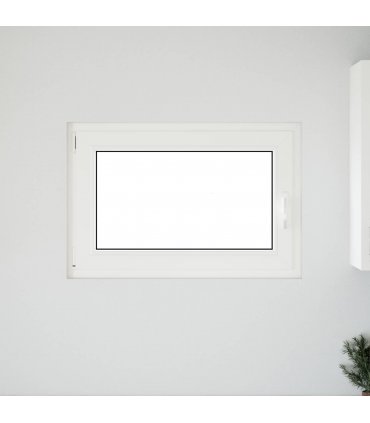 vidaXL Basement Window RISOR 90 x 60 cm PVC and Glass White