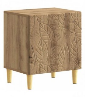 vidaXL Bedside Table Artisan Oak 43 x 34.5 x 50 cm Engineered Wood