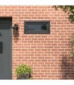 vidaXL Basement Window RISOR 80 x 40 cm PVC and Glass Anthracite