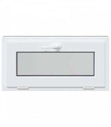 vidaXL Basement Window RISOR 80 x 40 cm PVC and Glass Anthracite