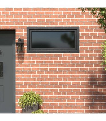 vidaXL Basement Window RISOR 120 x 60 cm PVC and Glass Anthracite