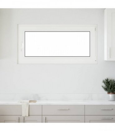 vidaXL Basement Window RISOR 120 x 60 cm PVC and Glass Anthracite