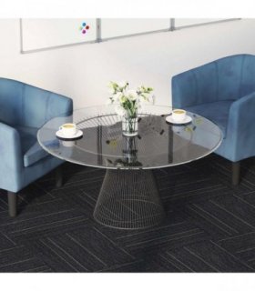 vidaXL Carpet Tile Dark Grey with Stripes 50 x 50 cm 20 pcs