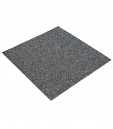 vidaXL Carpet Tile Medium Grey 50 x 50 cm 4 pcs PP and Bitumen