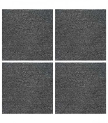 vidaXL Carpet Tile Medium Grey 50 x 50 cm 4 pcs PP and Bitumen