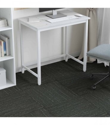 vidaXL Carpet Tile Striped Light Green 50 x 50 cm 20 pcs