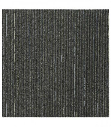 vidaXL Carpet Tile Striped Light Green 50 x 50 cm 20 pcs