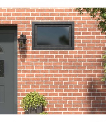 vidaXL Basement Window RISOR 90 x 50 cm PVC and Glass Anthracite