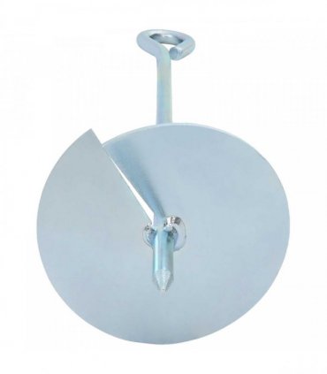 vidaXL Earth anchor 4 pcs Silver Ø10 x 40 cm Galvanized Metal