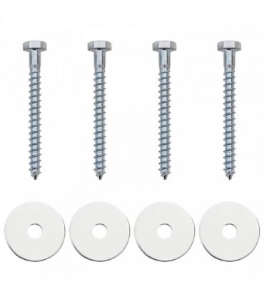 vidaXL Earth anchor 4 pcs Silver Ø10 x 40 cm Galvanized Metal