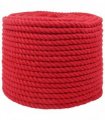vidaXL Rope Red 1.2 x 1.2 x 2500 cm Cotton