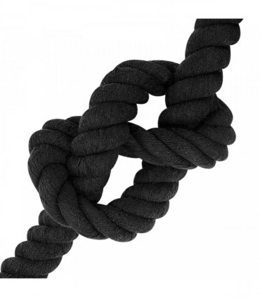vidaXL Rope Black 5 x 5 x 1000 cm Cotton