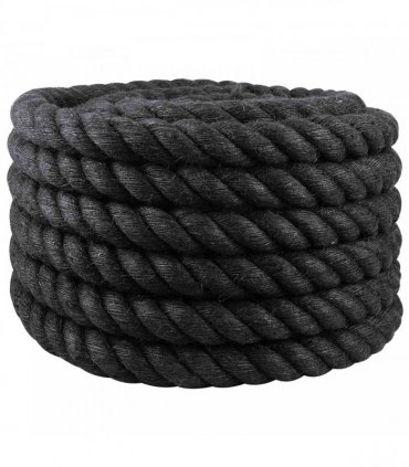 vidaXL Jute Rope 40 Black 100% Tossa jute