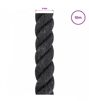 vidaXL Jute Rope 40 Black 100% Tossa jute
