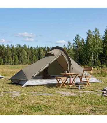vidaXL Backpacking Tent Brown and Grey 4-Person