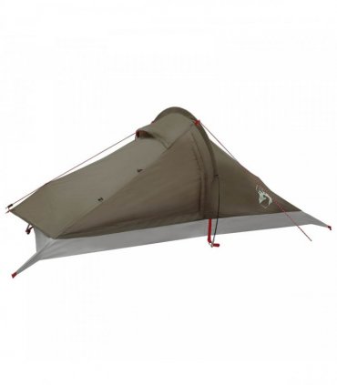 vidaXL Backpacking Tent Brown and Grey 4-Person