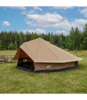 vidaXL Family Tent Brown 12-Person Polycotton
