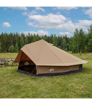 vidaXL Family Tent Brown 12-Person Polycotton