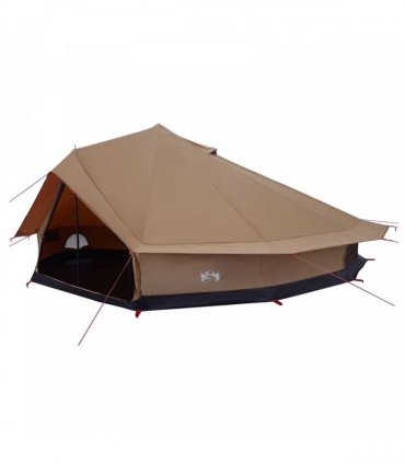 vidaXL Family Tent Brown 12-Person Polycotton