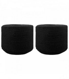 vidaXL Rope 2 pcs Black Cotton