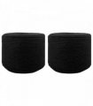 vidaXL Rope 2 pcs Black Cotton