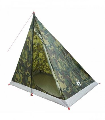 vidaXL Backpacking Tent Camouflage 2-Person