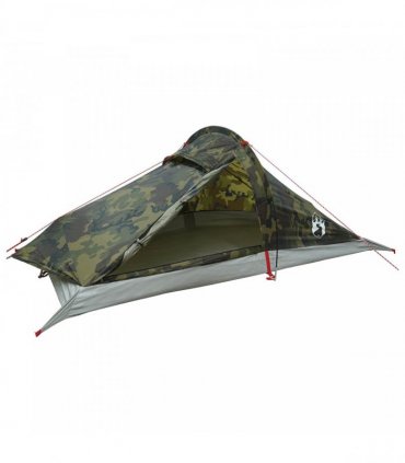 vidaXL Backpacking Tent Camouflage 2-Person