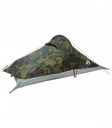 vidaXL Backpacking Tent Camouflage 2-Person