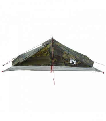 vidaXL Backpacking Tent Camouflage 2-Person