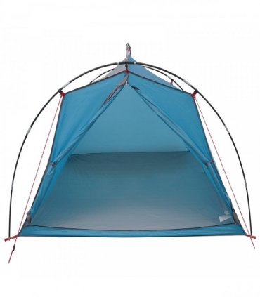 vidaXL Tunnel Tent Blue 2-Person 185T Polyester with PU Coating