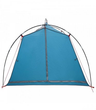 vidaXL Tunnel Tent Blue 2-Person 185T Polyester with PU Coating