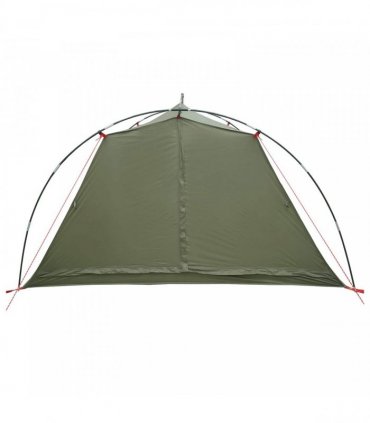 vidaXL Tunnel Tent Olive Green 4-Person 185T Polyester with PU Coating