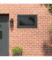 vidaXL Basement Window RISOR 90 x 70 cm PVC and Glass Anthracite