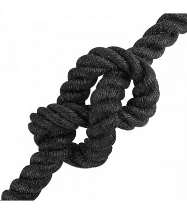 vidaXL Jute Rope 20 Black 100% Tossa jute