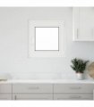 vidaXL Basement Window RISOR 60 x 60 cm PVC and Glass White