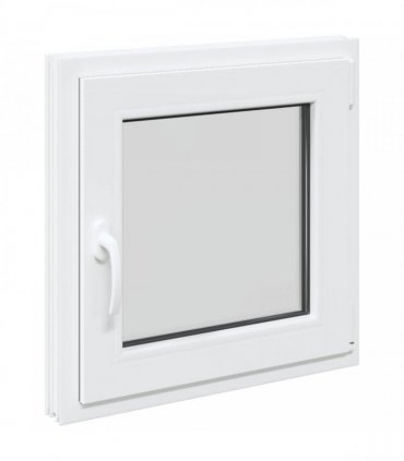 vidaXL Basement Window RISOR 60 x 60 cm PVC and Glass White