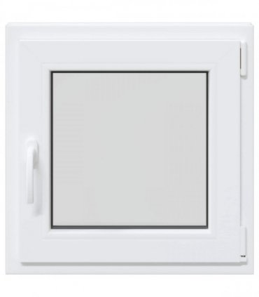 vidaXL Basement Window RISOR 60 x 60 cm PVC and Glass White