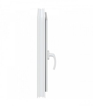 vidaXL Basement Window RISOR 60 x 60 cm PVC and Glass White